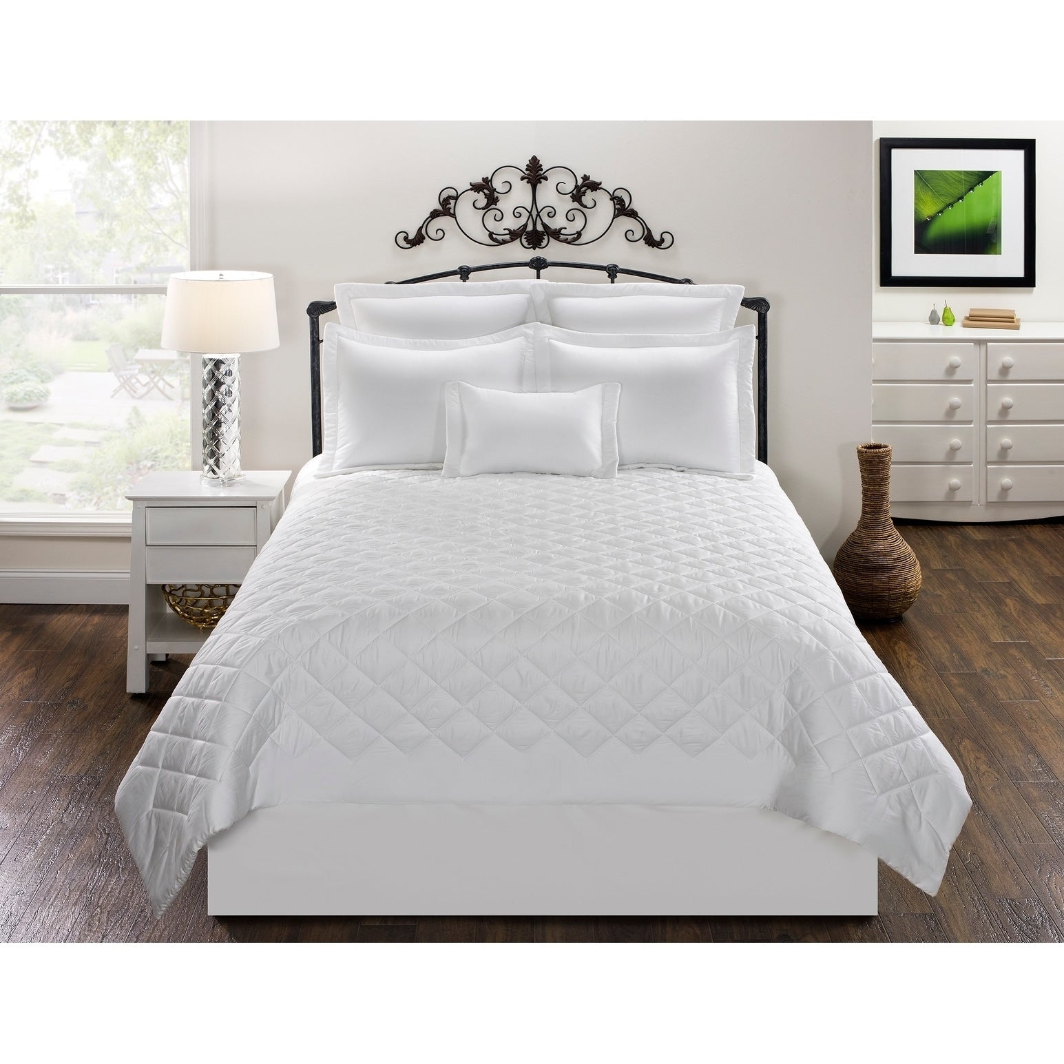 Solid White Bedskirt 300 Thread Count Silky 100 Cotton Sateen In Different Drops 15 18 21