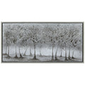 Solitary Field Tree Textured Metallic Hand Painted Wall Art By Martin Edwards