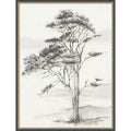 Solitary Tree In Gentle Breeze I By Luna Mavis Framed Mounted Canvas Wall Art Print