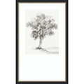 Solitary Tree In Gentle Breeze Iii By Luna Mavis Wood Framed Wall Art Print