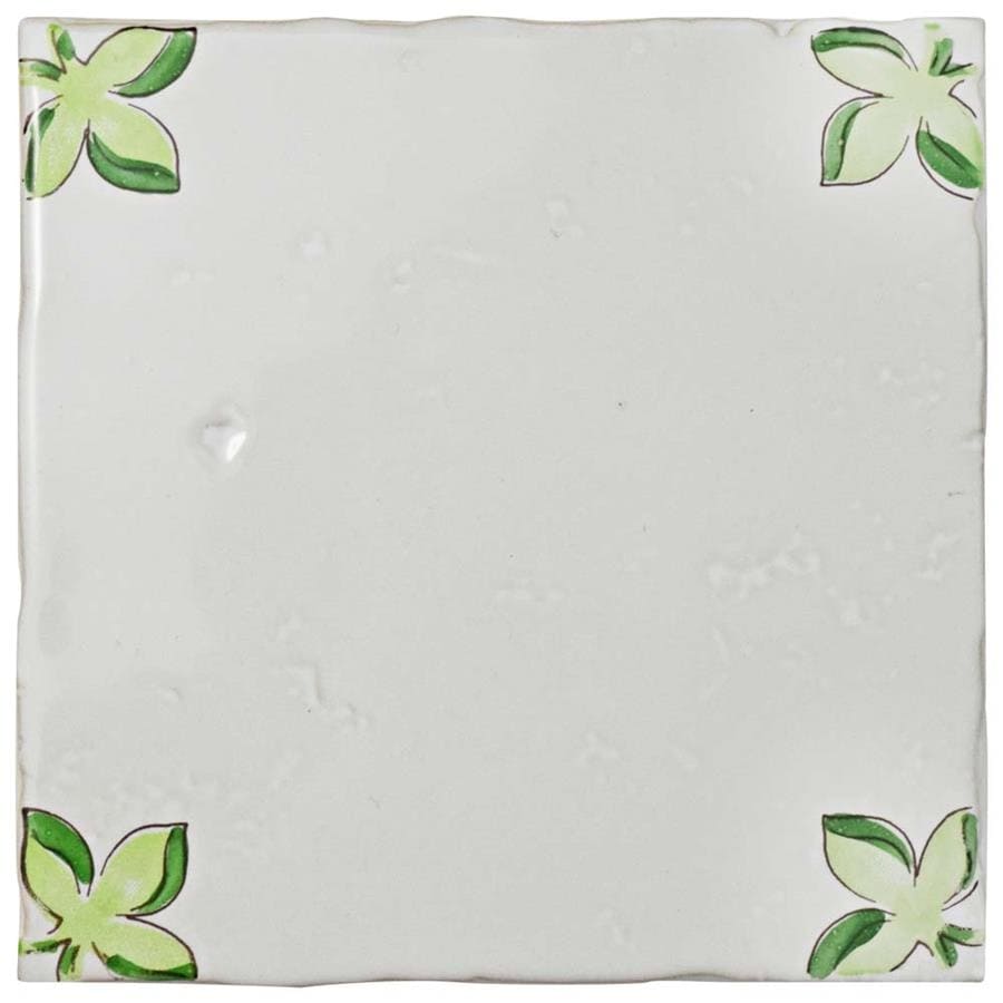 Somertile 5.125X5.125 Inch Nove Taco Paterna Ceramic Wall Tile 30 Tiles