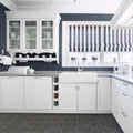 Somertile 7.88 X 7.88 Inch Opus Graphite Ceramic Floor And Wall Tile 7 Tiles 11.27 Sqft.
