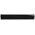Somertile 1.25X7.875 Inch Nero Brillo Zen Ceramic Moldura Trim Wall Tile 10 Tiles