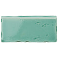 Somertile 2.5X5.125 Inch Nove Aguamarina Zocalo Ceramic Wall Trim Tile 6 Tiles