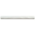 Somertile 0.875X7.875 Inch Rucosa Blanco Ceramic Cigarro Bordura Trim Wall Tile 12 Tiles