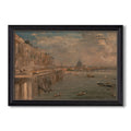 Somerset House Terrace From C 1819 John Constable Custom Framed Canvas