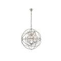 Somette Durham Collection Polished Nickel Gyro Pendant Lamp