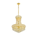 Somette Geneva 8 Light Royal Cut Crystal And Gold Chandelier