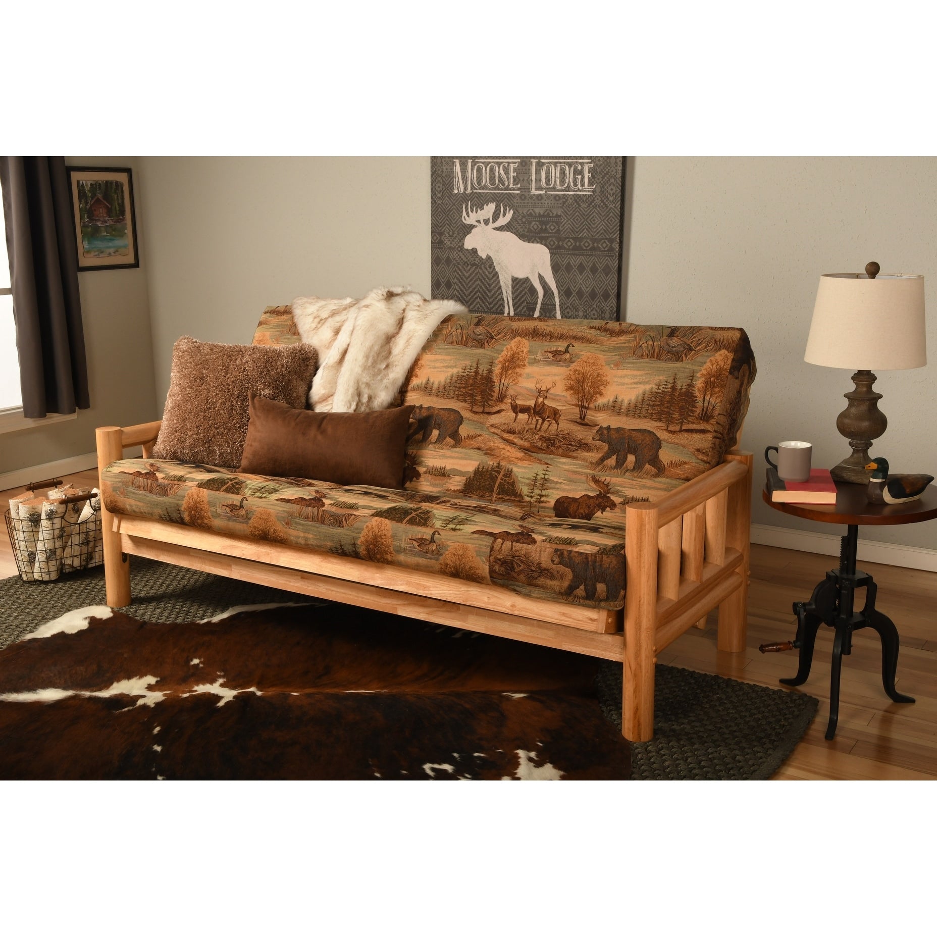 Somette Lodge Full Size Futon Set With Mattress