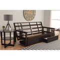 Somette Monterey Futon Frame With Storage Drawers