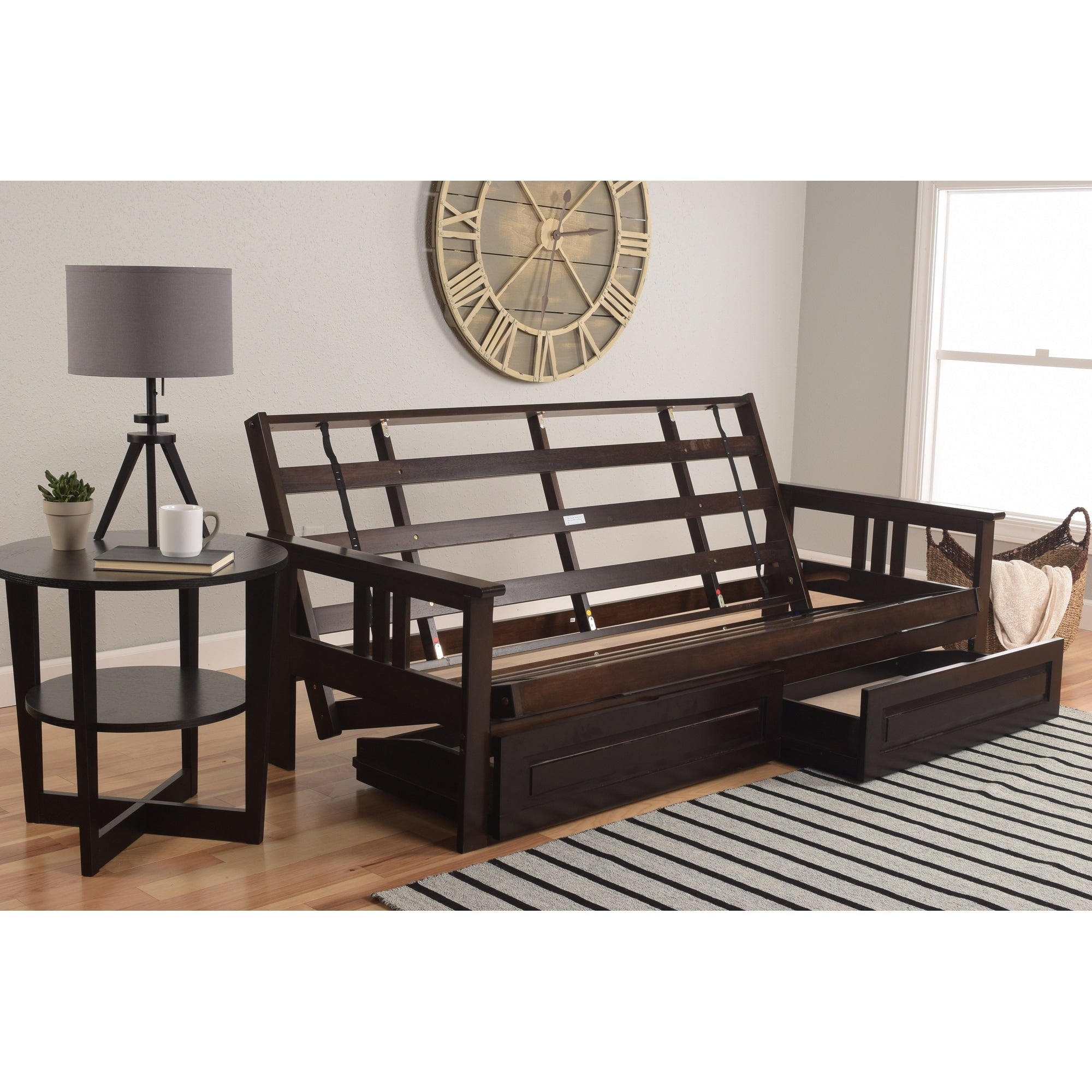 Somette Monterey Futon Frame With Storage Drawers