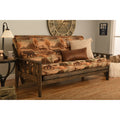 Somette Tucson Full Size Futon Set In Rustic Walnut Finish