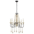 Sommieres 25 Inch Wide 6 Light Chandelier In Antique French Cream 25In W X 25In D X 32In H