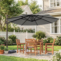Sonkuki Outdoor 10Ft Patio Umbrella For Garden