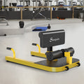Soozier 3 In 1 Padded Push Up Sit Up Deep Sissy Squat Machine Home Gym Fitness Equipment Yellow