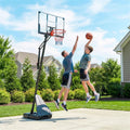 Soozier Basketball Hoop Outdoor Portable 8 10Ft Adjustable Basketball Goal