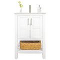 Sophia 24 Single Sink Bathroom Vanity Set White