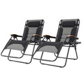 Sophia William Padded Zero Gravity Chair 2 Pack Oversize Lounge Chair With Free Cup Holder Supports 350 Lbs