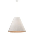 Sophie 22 Inch Wide 3 Light Pendant In White Coral