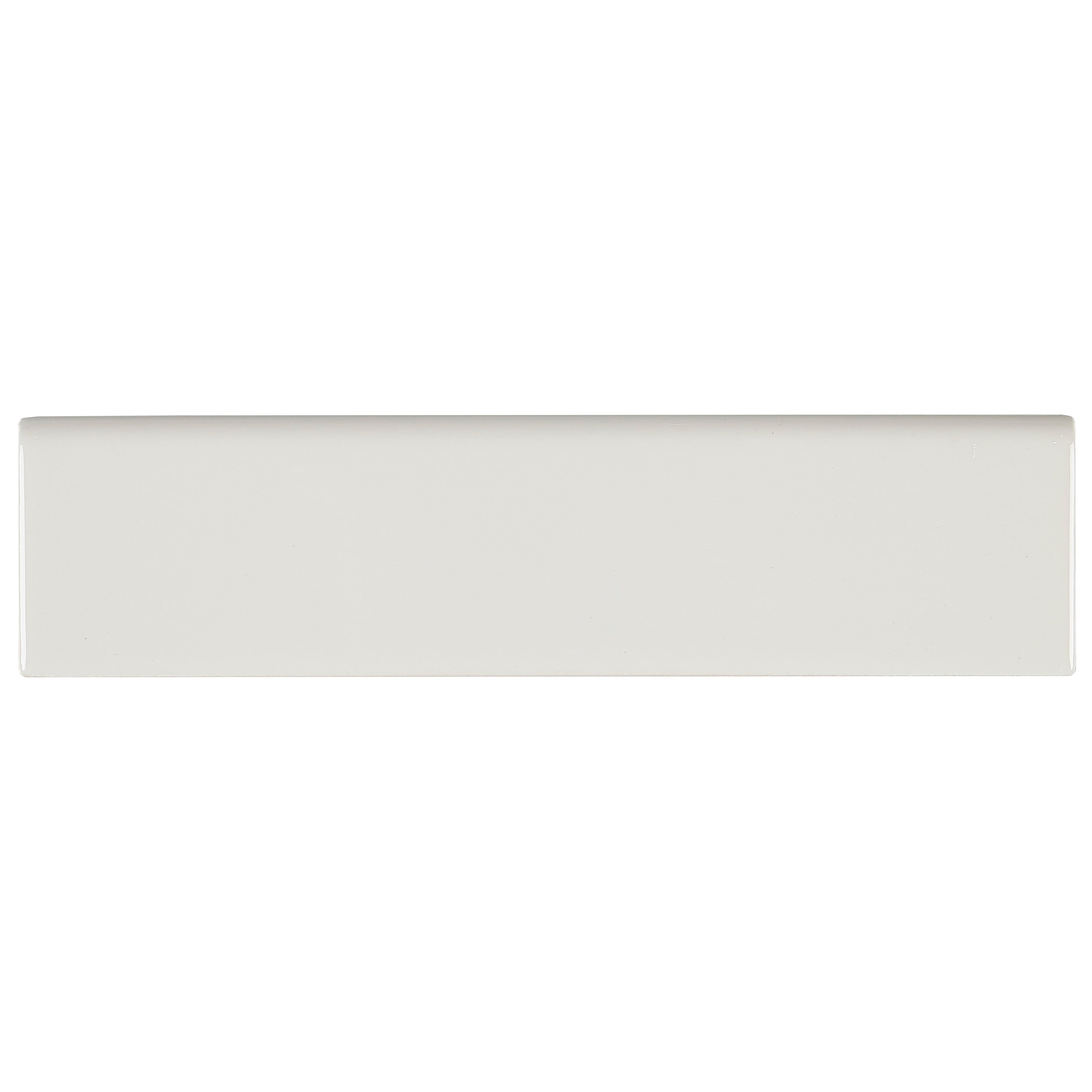 Sophisticated 2X8 Inch Glazed Ceramic Bullnose In Biscuit 2X8