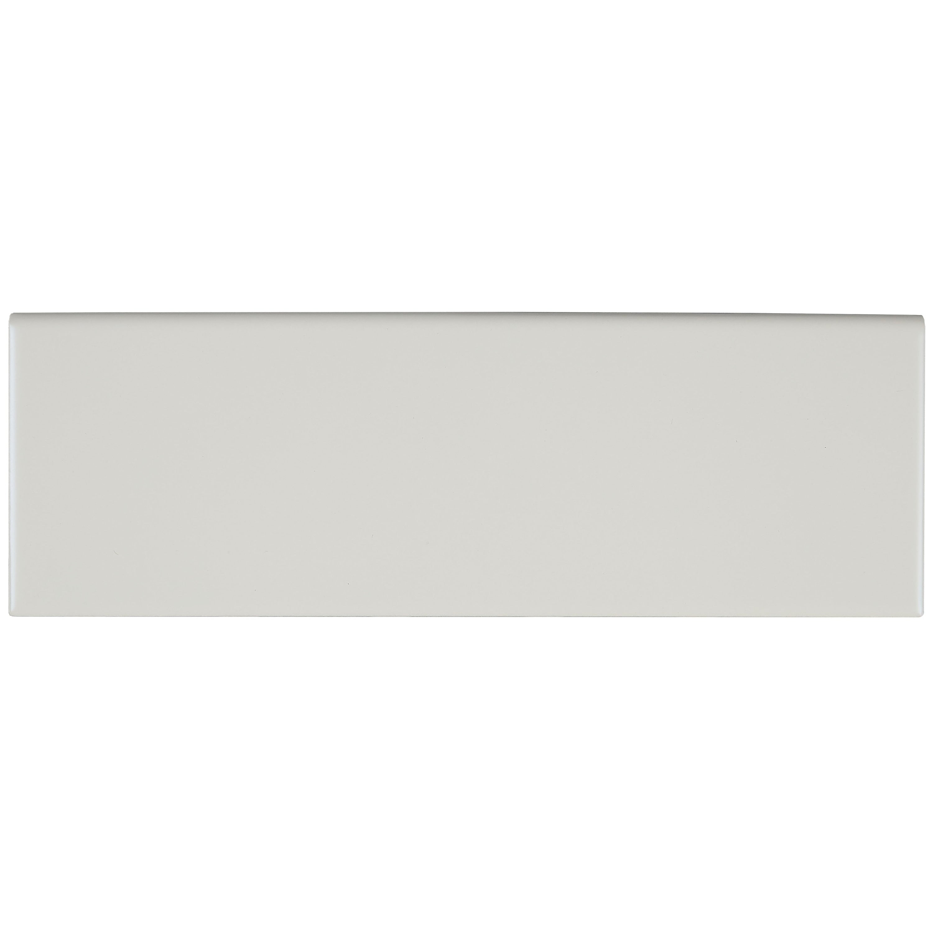 Sophisticated 4X12 Inch Glazed Ceramic Bullnose 12 Inch Side In Matte Biscuit 4X12