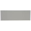Sophisticated 4X12 Inch Glazed Ceramic Bullnose 12 Inch Side In Matte Desert Gray 4X12