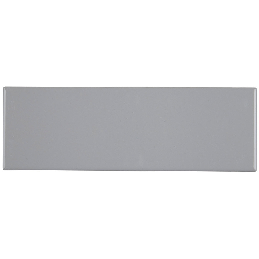 Sophisticated 4X12 Inch Glazed Ceramic Field Tile In Desert Gray 4X12