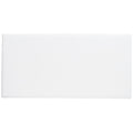 Sophisticated 4X8 Inch Glazed Ceramic Field Tile In Matte Arctic White 4X8