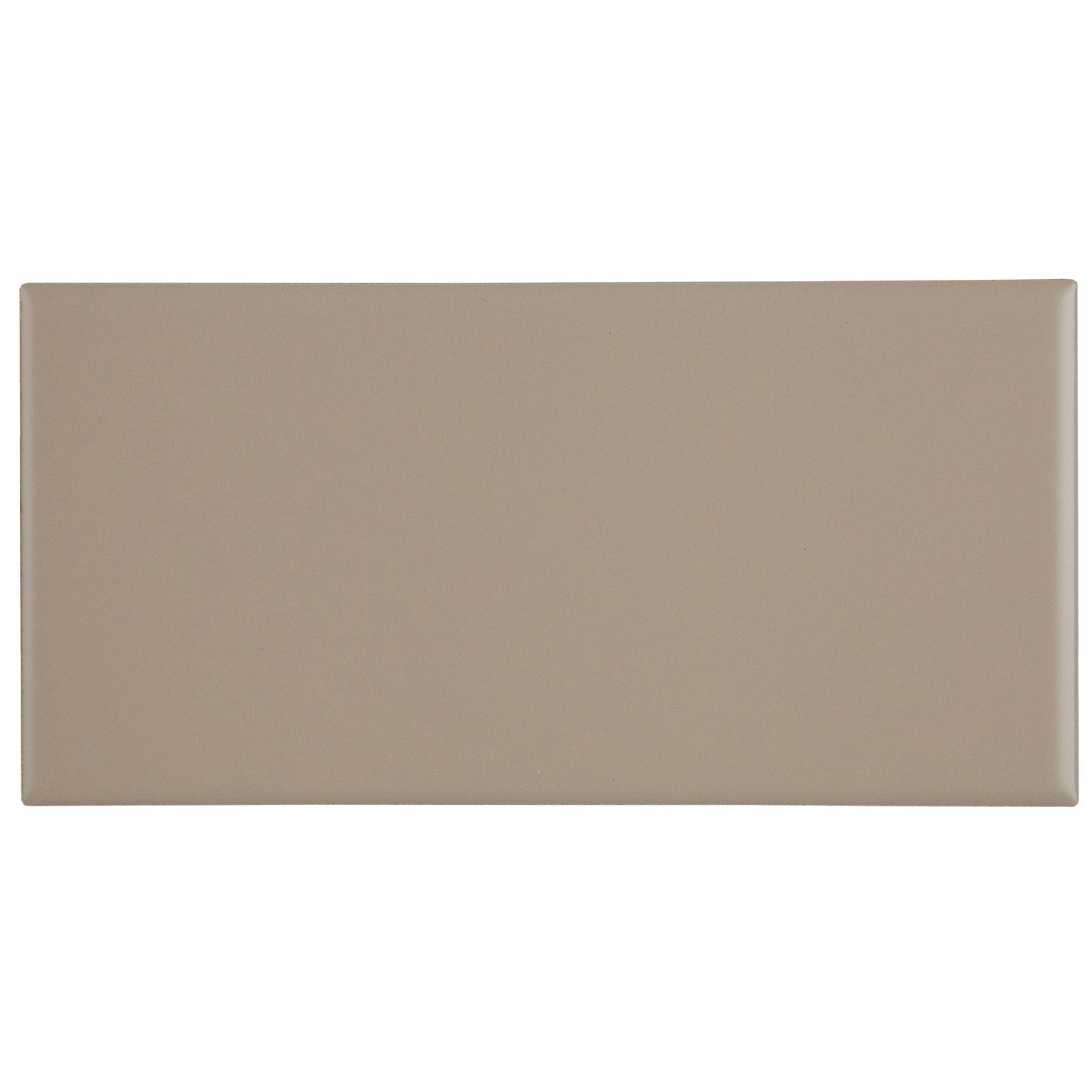 Sophisticated 4X8 Inch Glazed Ceramic Field Tile In Matte Urban Putty 4X8