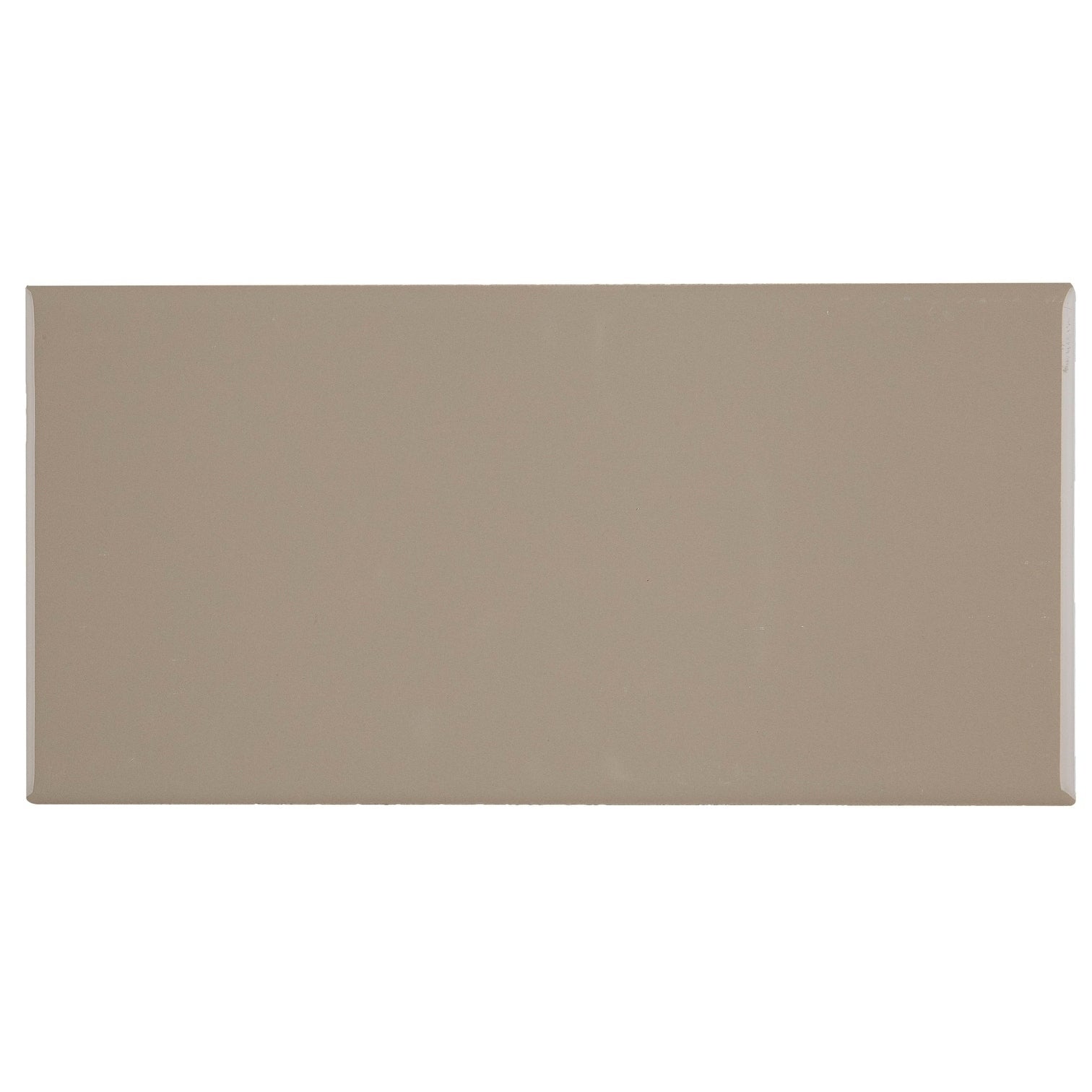 Sophisticated 4X8 Inch Glazed Ceramic Field Tile In Urban Putty 4X8