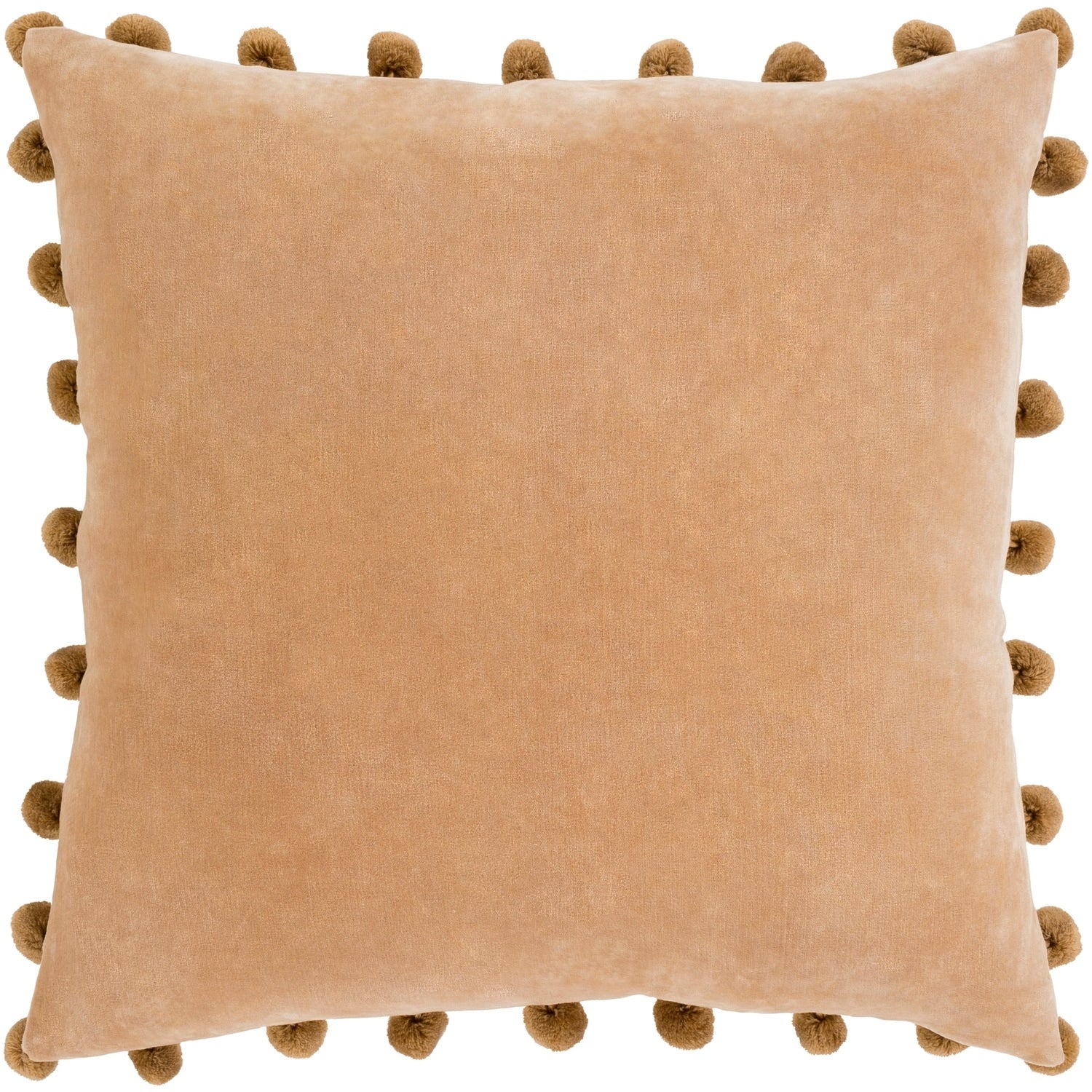 Sophus Velvet Camel Feather Down Or Poly Filled Throw Pillow 20 Inch