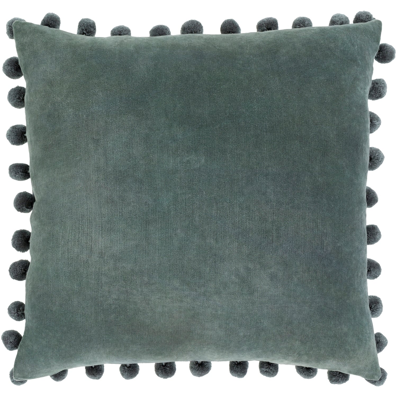 Sophus Velvet Charcoal Feather Down Or Poly Filled Throw Pillow 20 Inch