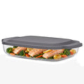Sorbus 1 Pack Rectangular Glass Baking Dish Set With Lids 119Oz 3.5L Deep Glass Bakeware 10 W X 16 D X 3 H