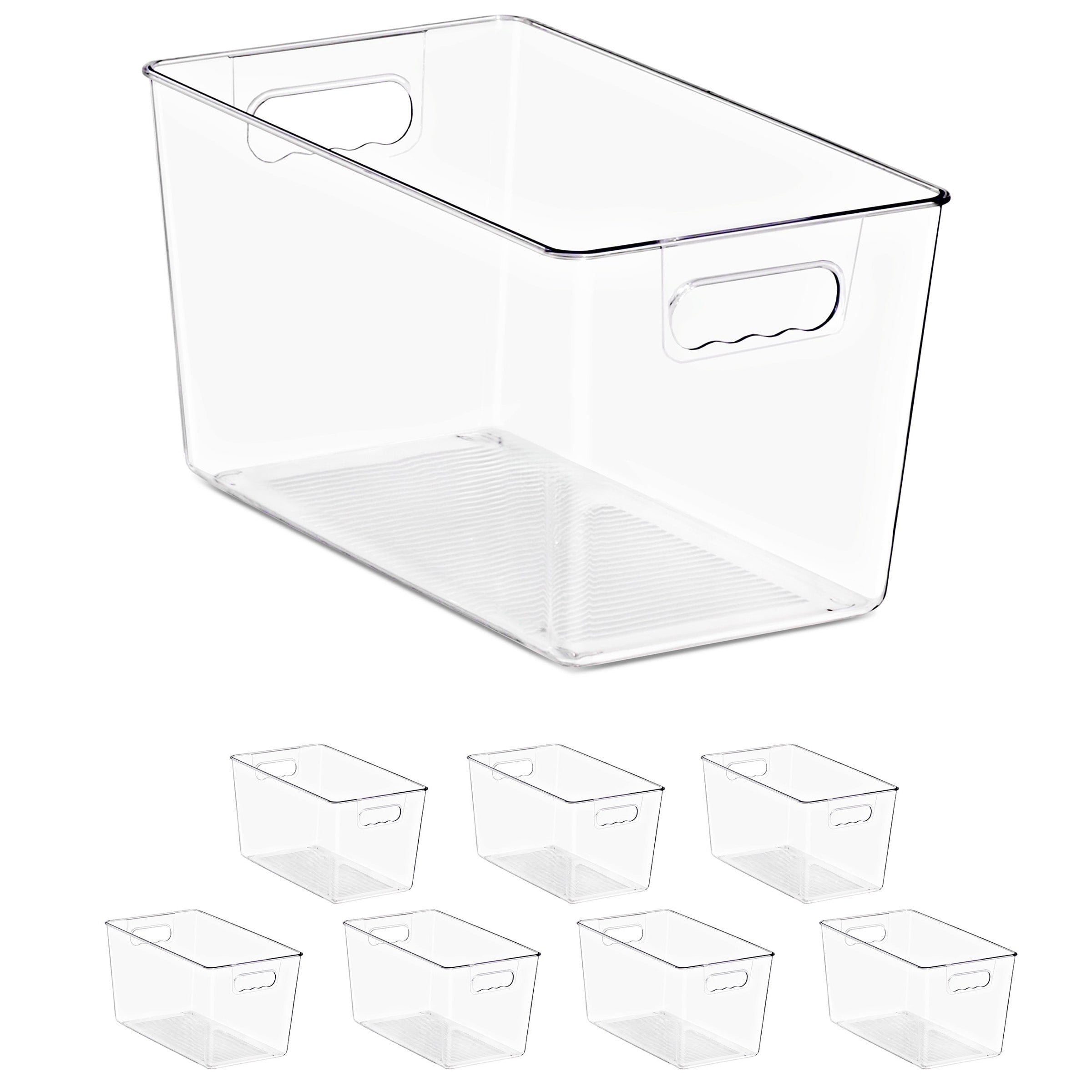 Sorbus 8 And 10 Pack Clear Storage Containers For Pantry Fridge Cabinet Closet Kitchen Organization