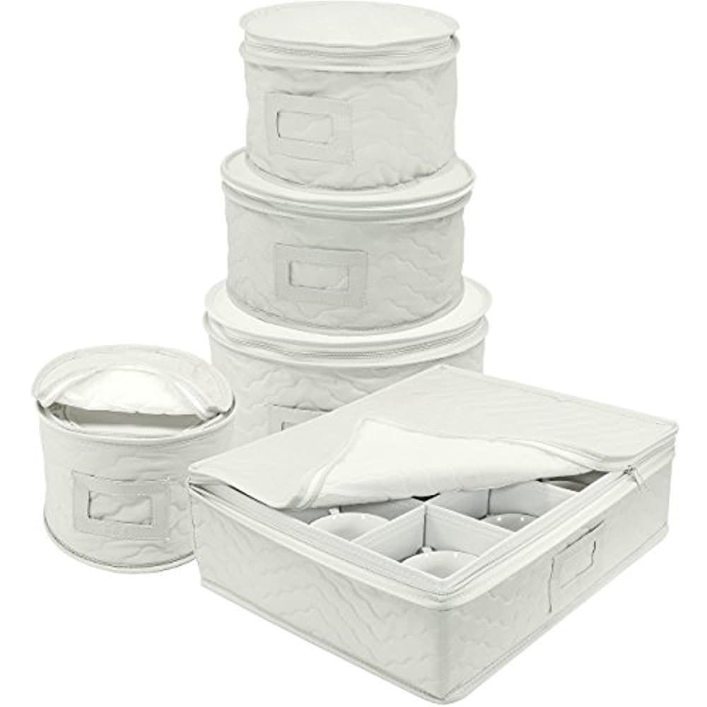Sorbus 5 Piece Dinnerware Storage Set