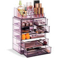 Sorbus Acrylic Cosmetic Makeup And Jewelry Storage Case Display