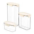 Sorbus Airtight Food Storage Container Set Stackable Clear Pantry Canisters With Lids