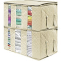 Sorbus Foldable Storage Bag Organizers 3 Sections 2Pack