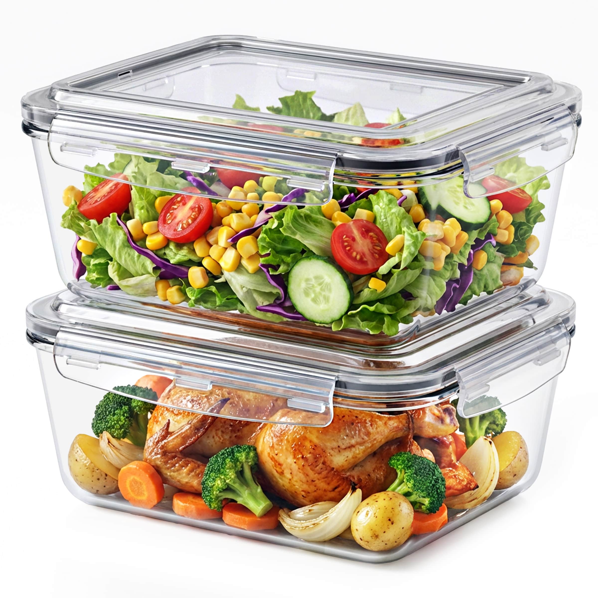 Sorbus Glass Meal Prep Containers Dishwasher And Oven Safe Reusable Meal Prep Containers Set Of 2 2 Pack