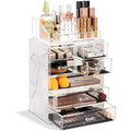 Sorbus Glitter Makeup And Jewelry Storage Case Display Set Style 1