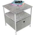 Sorbus Nightstand 1 Drawer Shelf Storage Bedside Furniture Accent End Table Chest