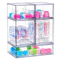 Sorbus Stackable Acrylic Storage Drawers Clear Plastic Organizer Bins For Countertop Organization