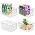 Sorbus Storage Bins Clear Plastic Organizer Container Holders With Handles
