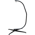 Sorbus Swivel Hammock Stand Chair Frame Height Adjustable 1 Person 350 Pound Capacity Black