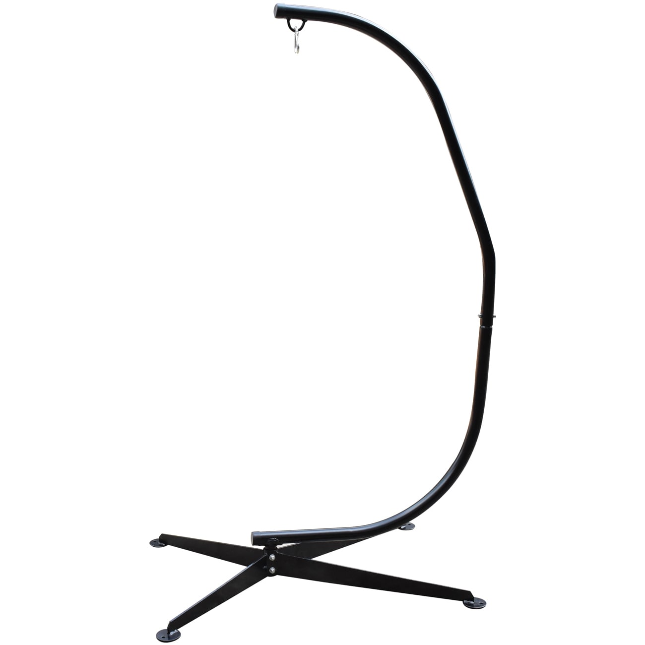 Sorbus Swivel Hammock Stand Chair Frame Height Adjustable 1 Person 350 Pound Capacity Black