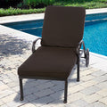 Indoor Outdoor 25 Inch Chaise Lounge Cushion With Sunbrella Fabric 25