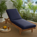Indoor Outdoor 21 Wide Chaise Lounge Cushion With Sunbrella Fabric Solid Traditional