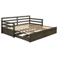 The Gray Barn Morning Glory Grey 2 Drawer Storage Sleeper Daybed
