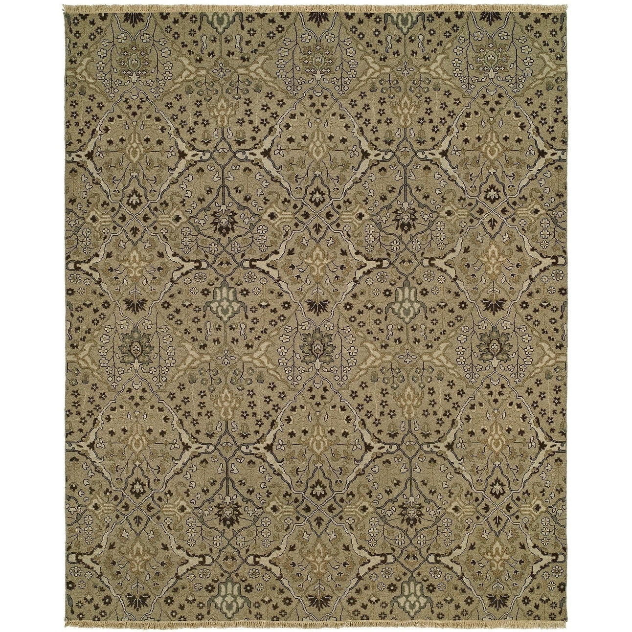 Soumak Natural Wheat Hand Knotted Soumak Area Rug 10 X 14 10 X 14