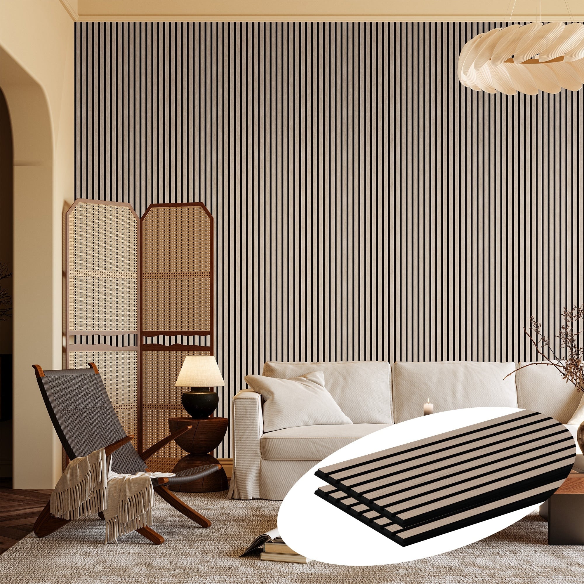 Soundproof Wood Slat Panels Acoustic Wall And Ceiling Panels